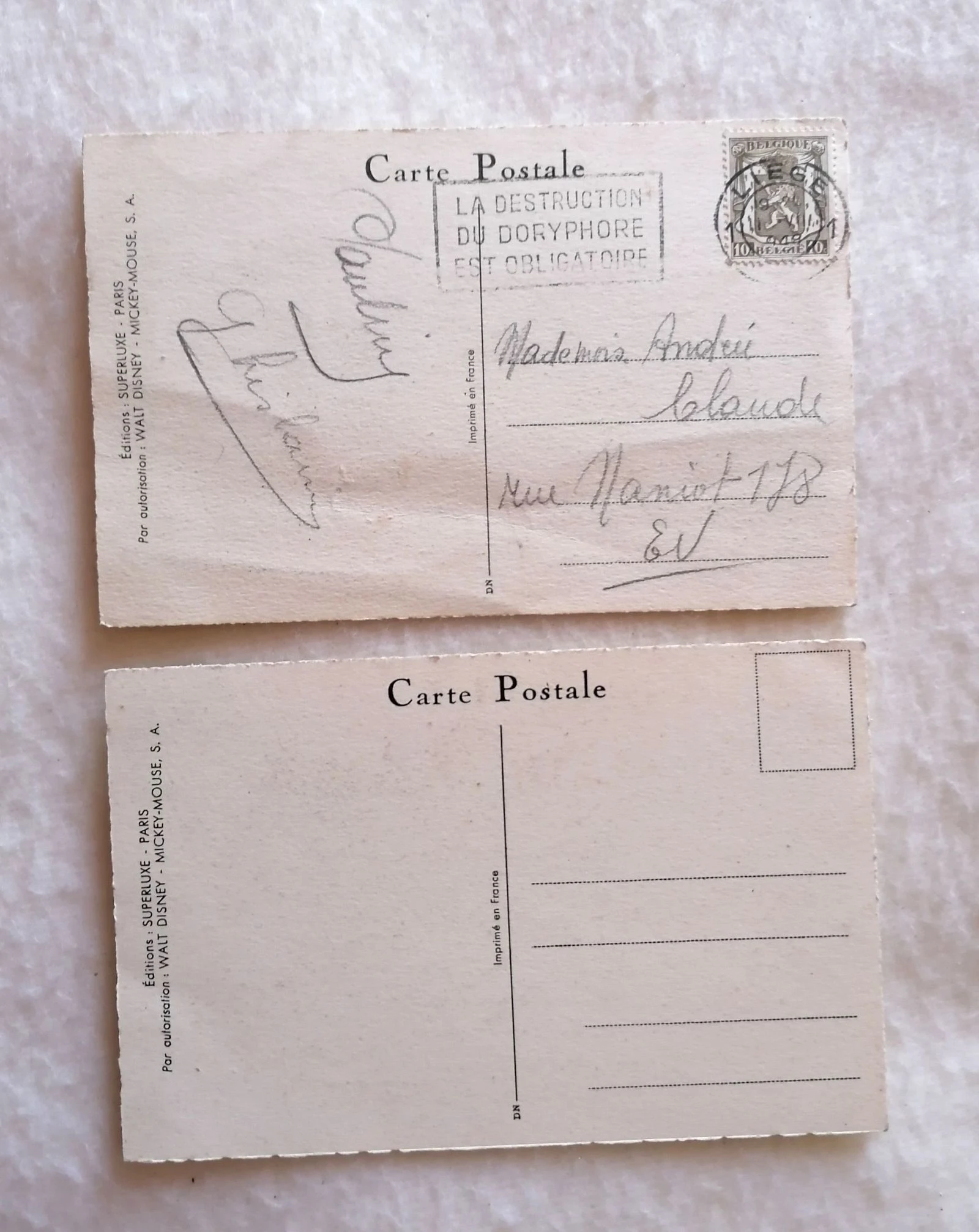 2 cartões postais Dumbo Disney – photo 2
